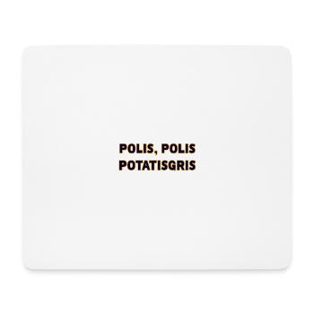 Police Police Boule de Patate Typographie - Tapis de souris (format paysage) - blanc - Devant