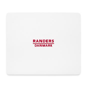 Randers Denmark Bold Red Typography - Mouse Pad (horizontal) - white - Front