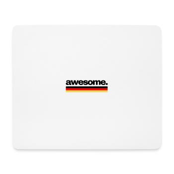 awesam Germany, Statement lettering with flag - Mouse Pad (horizontal) - white - Front