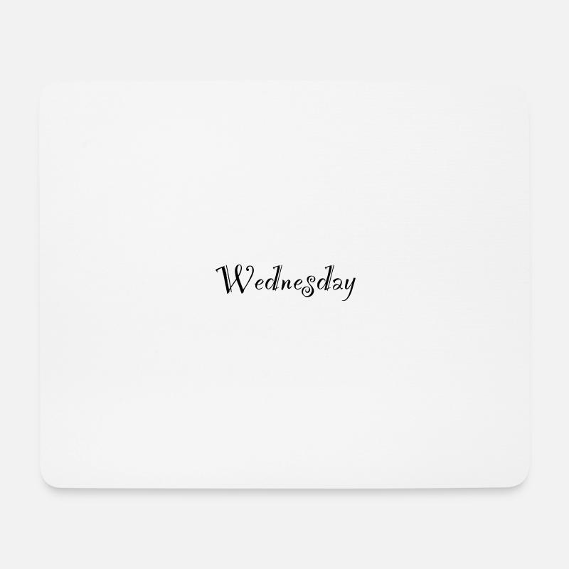 Wednesday - Mousepad (Querformat) - Weiß