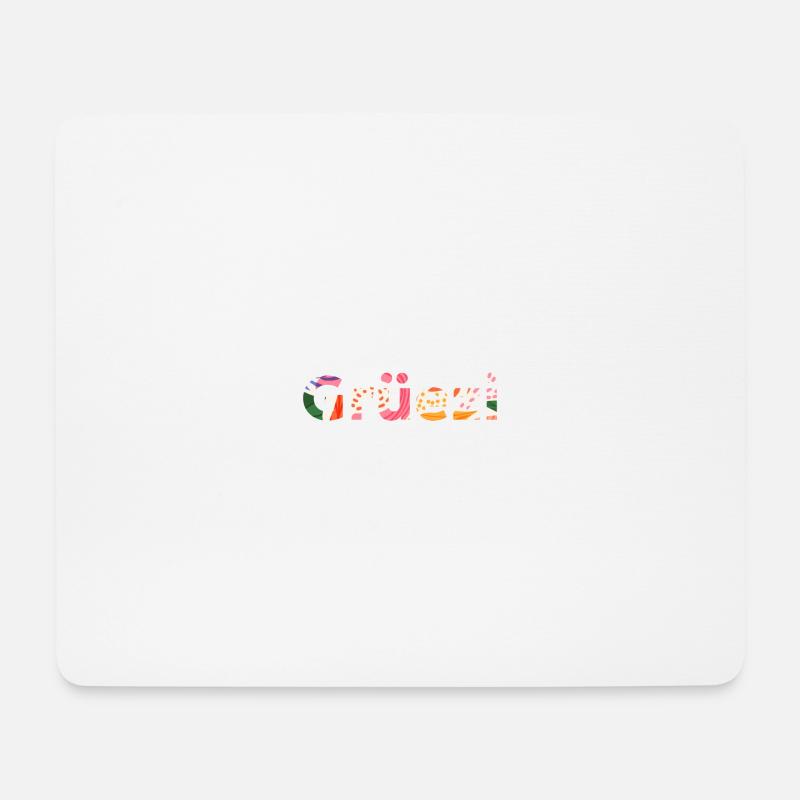 Grüezi - Mousepad (Querformat) - Weiß