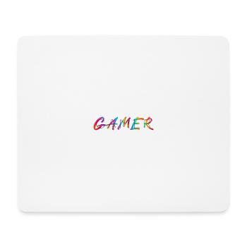 Gamer - Mousepad (Querformat) - Weiß - Vorne