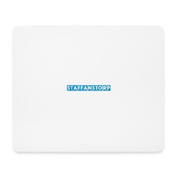 Staffanstorp – Conception de texte bleu - Tapis de souris (format paysage) - blanc - Devant
