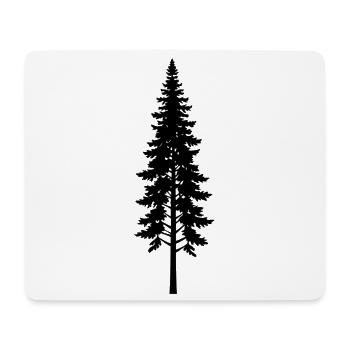 Dünne Kiefer - Mousepad (Querformat) - Weiß - Vorne