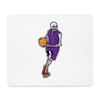 Basketball Skeleton - Mouse Pad (horizontal) - white - Front