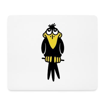 Mr. Crow - Mouse Pad (horizontal) - white - Front