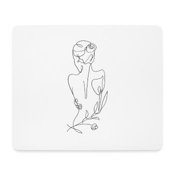 Motif de t-shirt femme, design imprimé - Tapis de souris (format paysage) - blanc - Devant