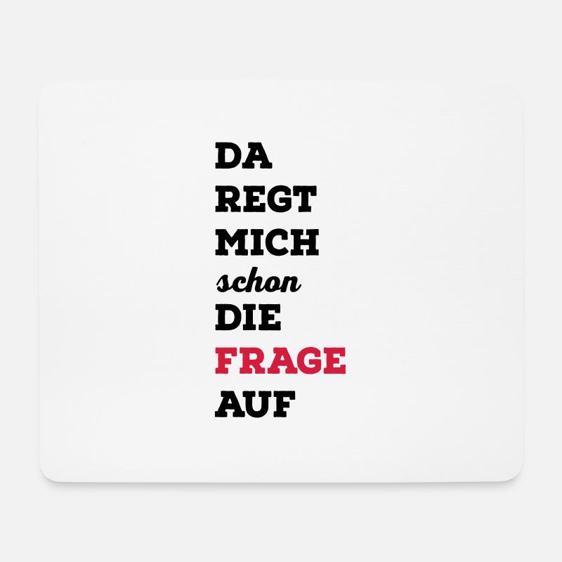 lustig - Mousepad (Querformat) - Weiß