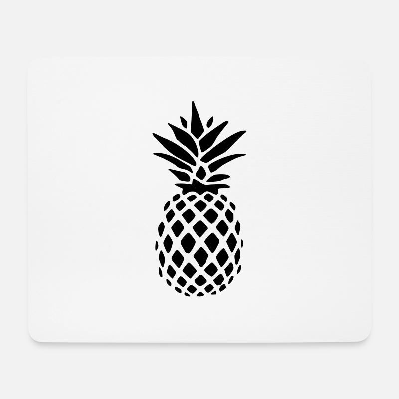 Ananas - Mousepad (Querformat) - Weiß