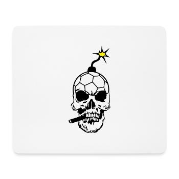 death head skull bomb handball dead head4 - Mouse Pad (horizontal) - white - Front