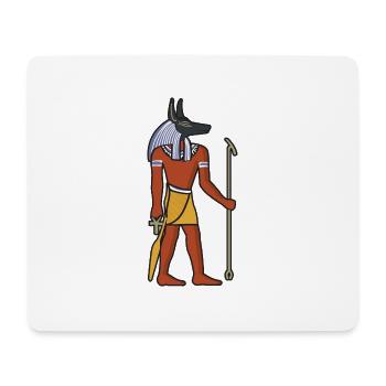 Egypt hieroglyphics Ra Anubis Horus Pyramid Nile - Mouse Pad (horizontal) - white - Front