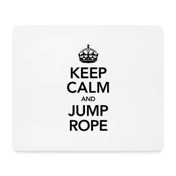 Keep Calm And Jump Rope - Mouse Pad (horizontal) - white - Front