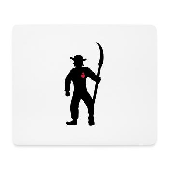 dessin chouan de Vendée symbole vendéen - Tapis de souris (format paysage) - blanc - Devant