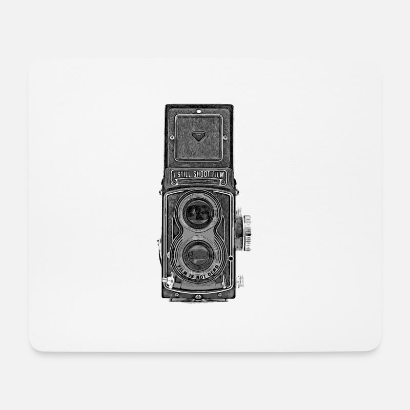 Rolleiflex Kamera - Mousepad (Querformat) - Weiß