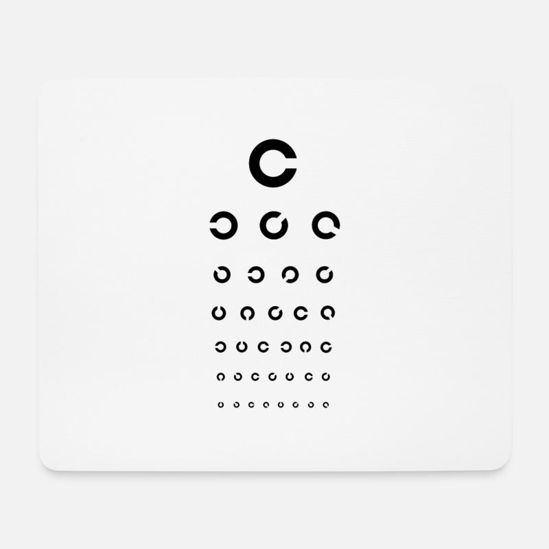Sehtest Augenoptiker - Mousepad (Querformat) - Weiß