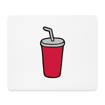 Cola Becher Restaurant - Mousepad (Querformat) - Weiß - Vorne