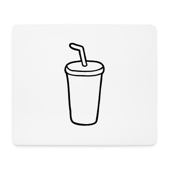 Becher Restaurant Cola - Mousepad (Querformat) - Weiß - Vorne