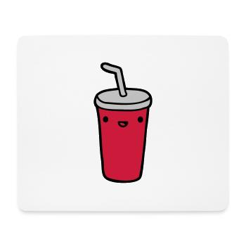 Cola Becher Restaurant - Mousepad (Querformat) - Weiß - Vorne