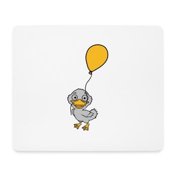 Balloon little cute duckling - Mouse Pad (horizontal) - white - Front