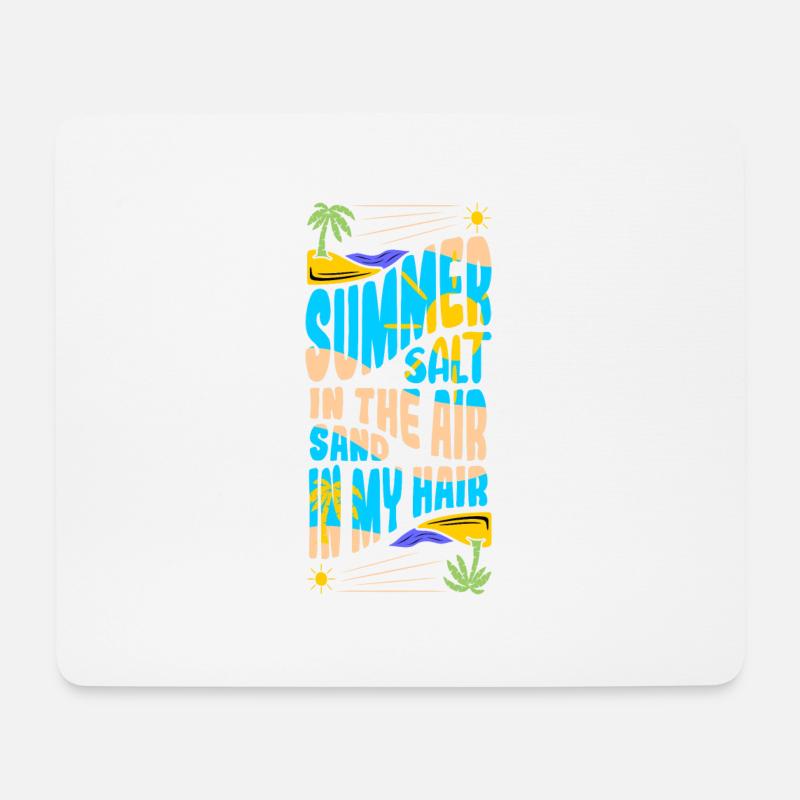 Summer Salt in the Air -Sand in my Hair 2 - Mousepad (Querformat) - Weiß