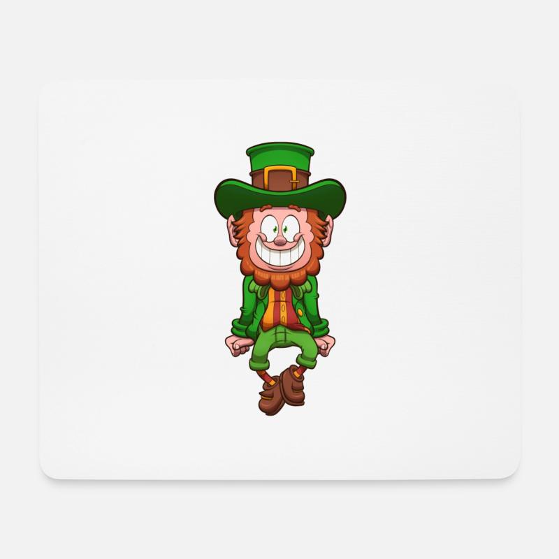 Dancing Leprechaun - Mouse Pad (horizontal) - white