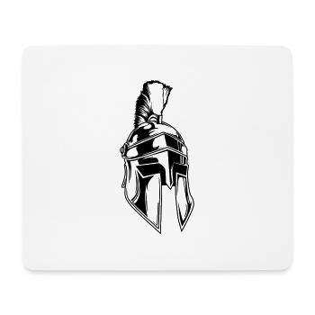 Sparta Helmet - Mouse Pad (horizontal) - white - Front
