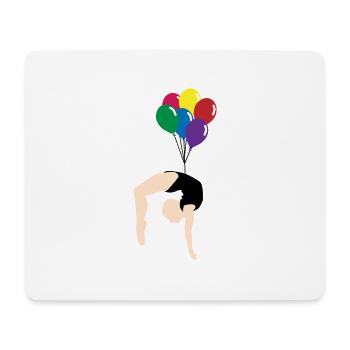 Luftballon - Mousepad (Querformat) - Weiß - Vorne