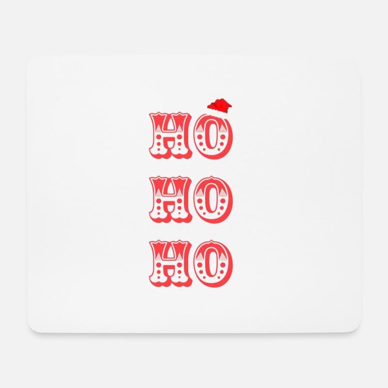 Ho Ho Ho - Tapis de souris (format paysage) - blanc