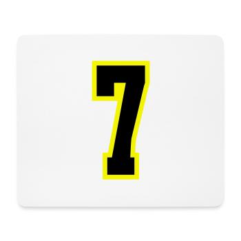 7 Number Leotard - Mouse Pad (horizontal) - white - Front