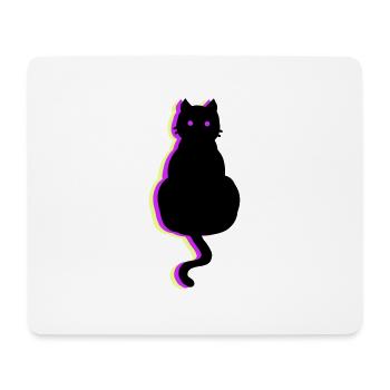 Glow Cat Pink - Mouse Pad (horizontal) - white - Front