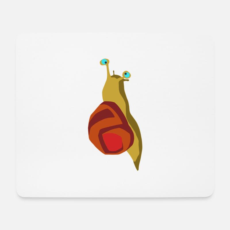 Schnecken-Rouge - Mousepad (Querformat) - Weiß