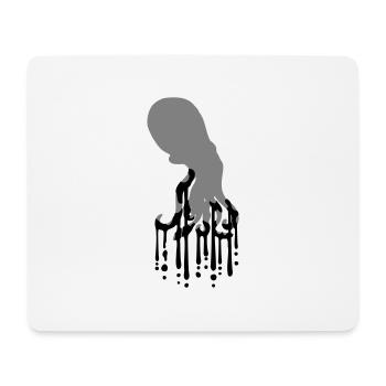 Tentakel Oktopus Tinte Tropfen Graffiti Spray Cool - Mousepad (Querformat) - Weiß - Vorne