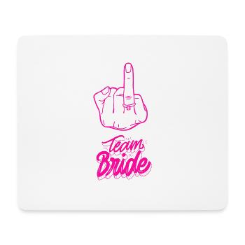 Team Bride - Mousepad (Querformat) - Weiß - Vorne