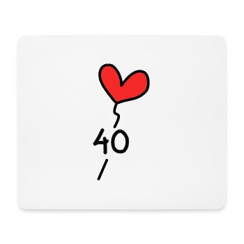 40. 40 YEARS. 40th ANNIVERSARY. 40TH ANNIVERSARY. - Mouse Pad (horizontal) - white - Front