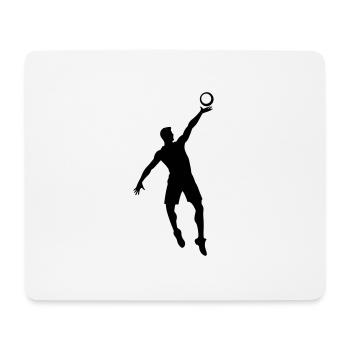 Icône de joueur de volley-ball - Tapis de souris (format paysage) - blanc - Devant