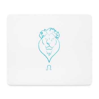 Lion - Tapis de souris (format paysage) - blanc - Devant