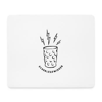 Schorlegewidder Glas - Mousepad (Querformat) - Weiß - Vorne