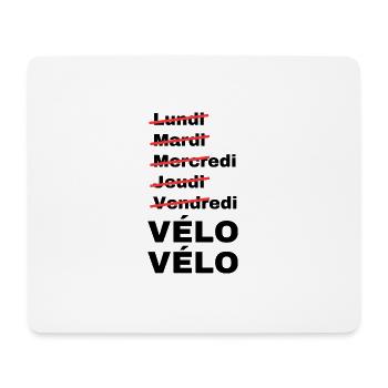 week-end vélo - Tapis de souris (format paysage) - blanc - Devant