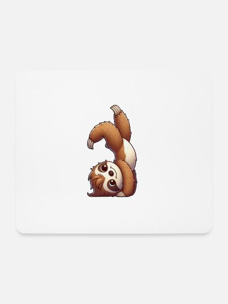 Faltirer Handstand Salto sportliches Workout - Mousepad (Querformat) - Weiß