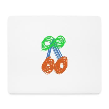 Summer Festival Cherries 🍒 - Mouse Pad (horizontal) - white - Front