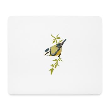 Blaumeise Vogel Biologie Süß Ornithologe - Mousepad (Querformat) - Weiß - Vorne