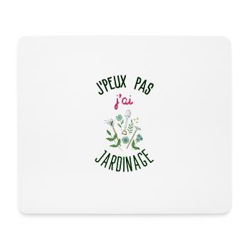 Ich kann nicht, ich habe Gartenarbeit - Mousepad (Querformat) - Weiß - Vorne