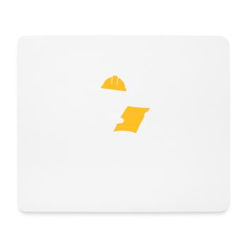 Ein Ingenieur auf einer Baustelle - Mousepad (Querformat) - Weiß - Vorne