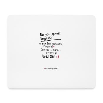 humour citation breton speak anglais - Tapis de souris (format paysage) - blanc - Devant
