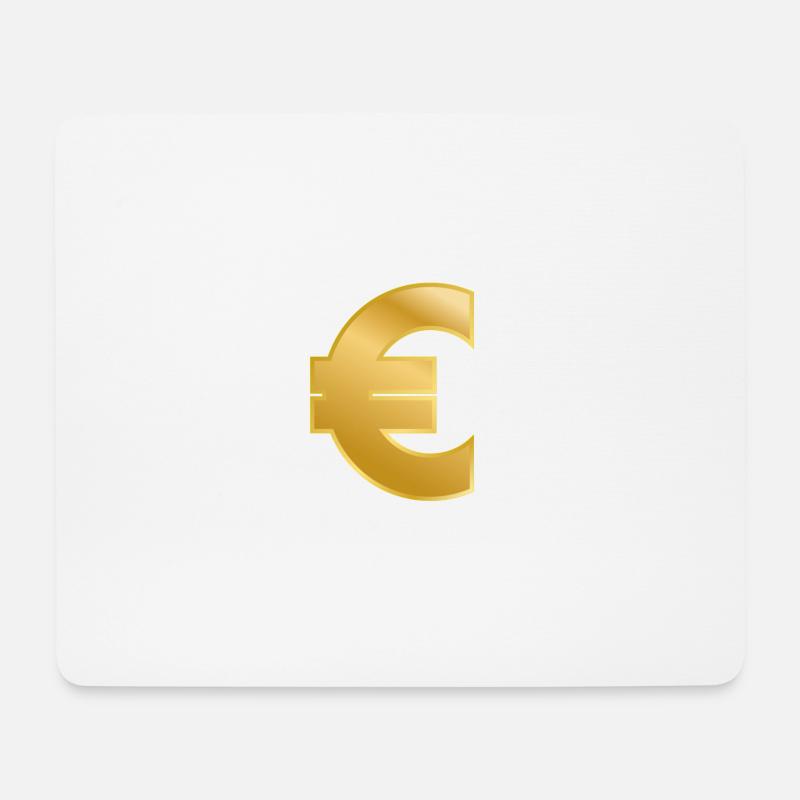 Euro - Mousepad (Querformat) - Weiß