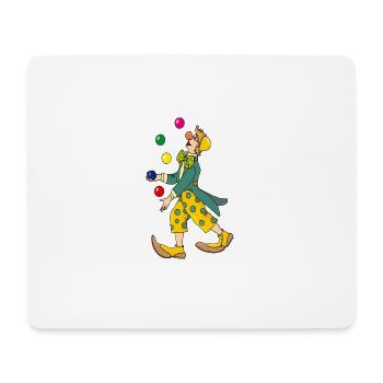 clown harlekin hofnarr kasper komiker narr witzbol - Mousepad (Querformat) - Weiß - Vorne