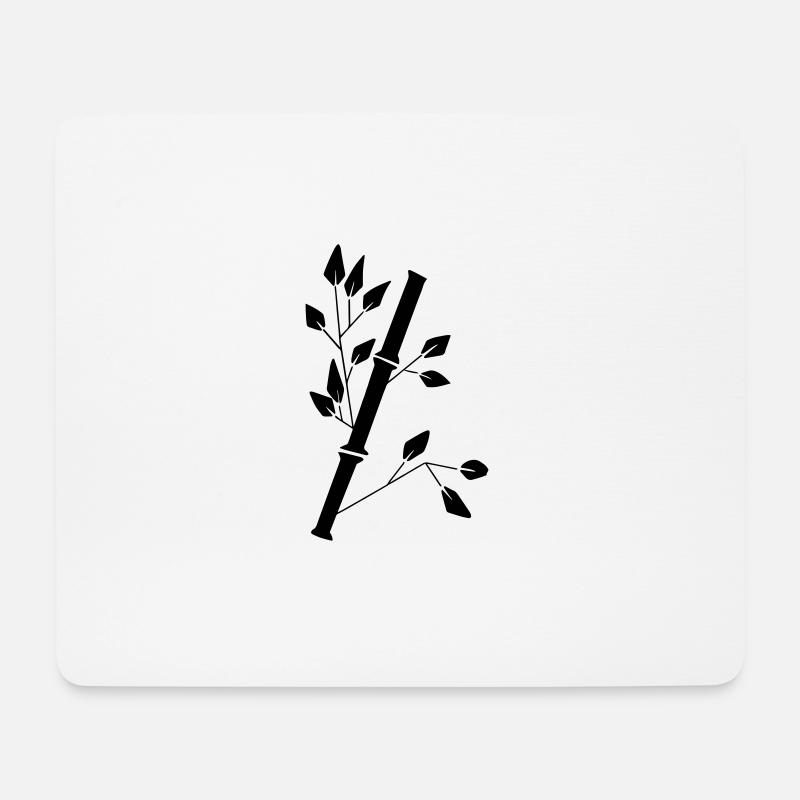 bambus - Mousepad (Querformat) - Weiß