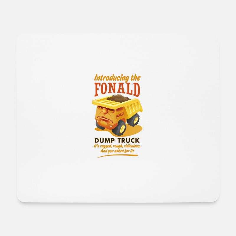 The Fonald Dump Truck - Mousepad (Querformat) - Weiß