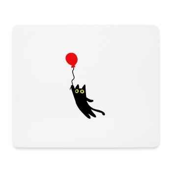 fliegende Katze - Mousepad (Querformat) - Weiß - Vorne