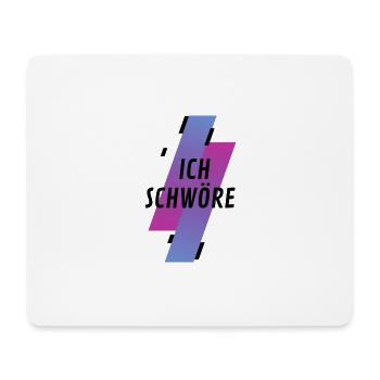 Saying, I swear. Cool youth language - Mouse Pad (horizontal) - white - Front